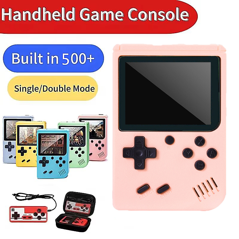 Gaming Console With Minecraft - Built-in 500+ Classic Games Children's Handheld