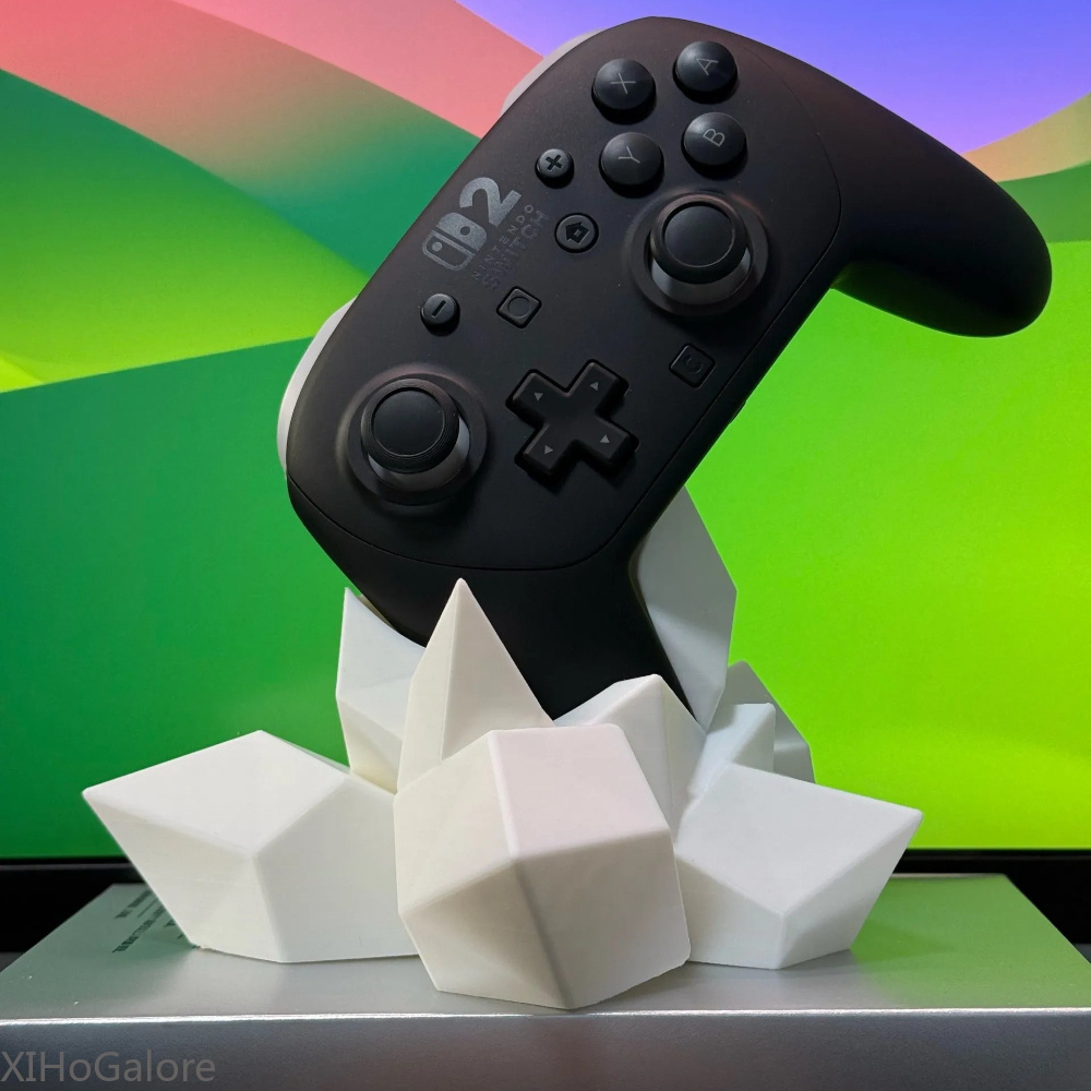 Controller Stand Holder - 3D Printed Crystal Game Controller Stand
