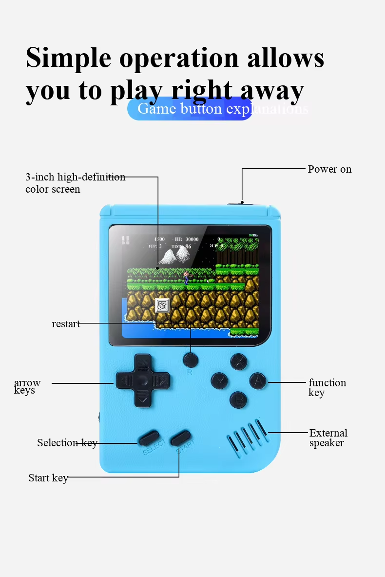 400 In 1 MINI Games Handheld G - Gaming Console With Minecraft recension och pris