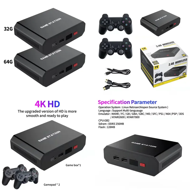 M8plus HD Video Game Console B - Gaming Console Free recension och pris