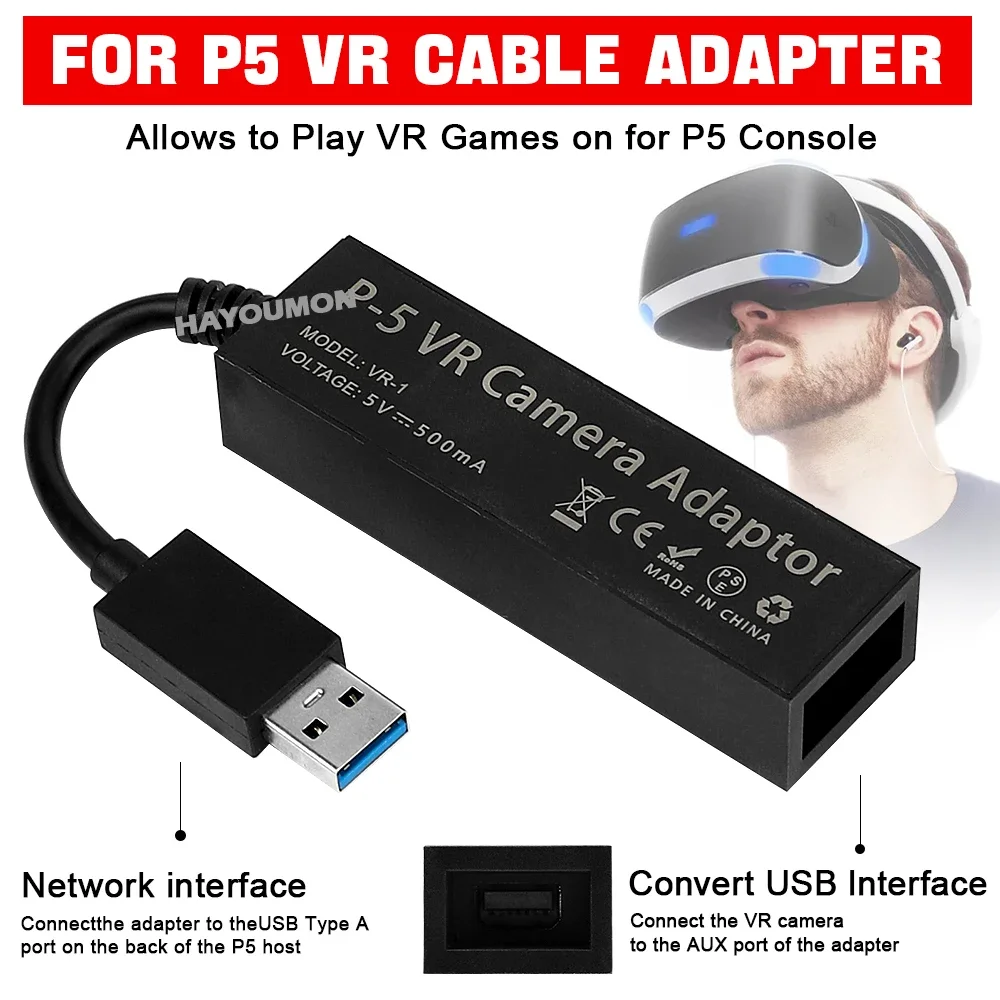 For PS5 VR Cable Adapter For P - Gaming Console Mini recension och pris